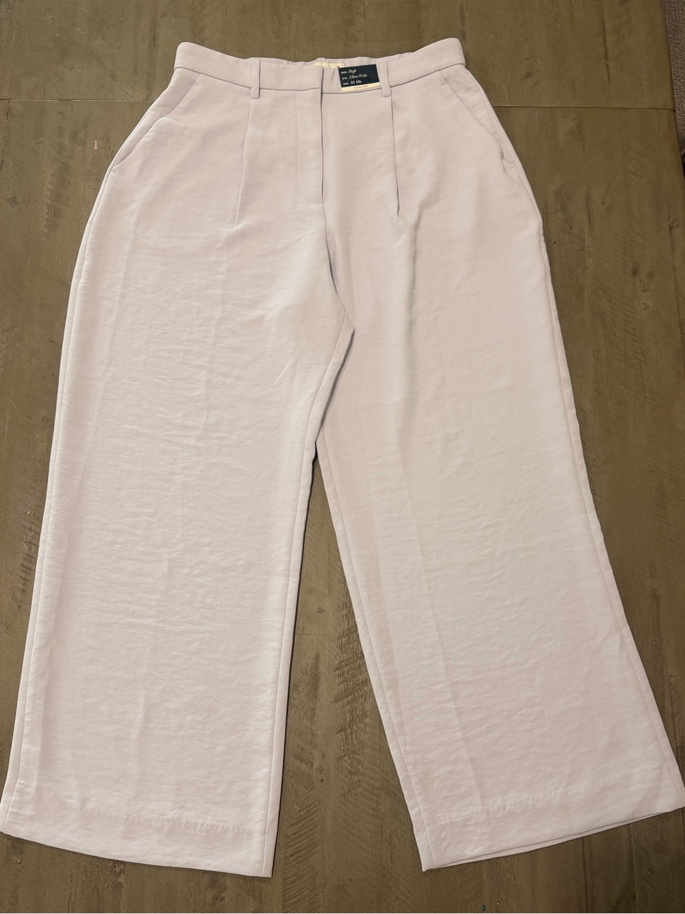 Abercrombie & Fitch Light Lavender Wide-Leg Women’s Pants